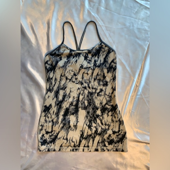 Lululemon Power Y Tank, Color “Granite Black and Mojave Tan Tie-Dye” - Picture 4 of 5